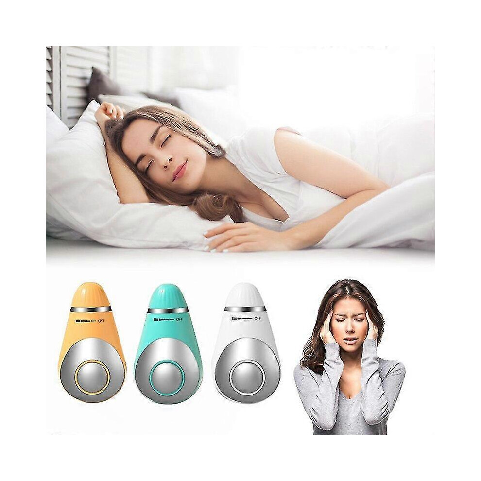 Hiigyl White (, One Size) Sleep Instrument Portable Pulse Soothing Ems Massage Household Hand-Held Aid For Adults