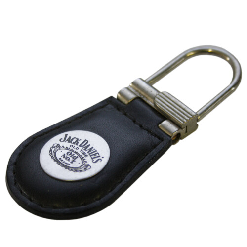 Jack Daniels Jack Daniels Leather Keyring With Plaque