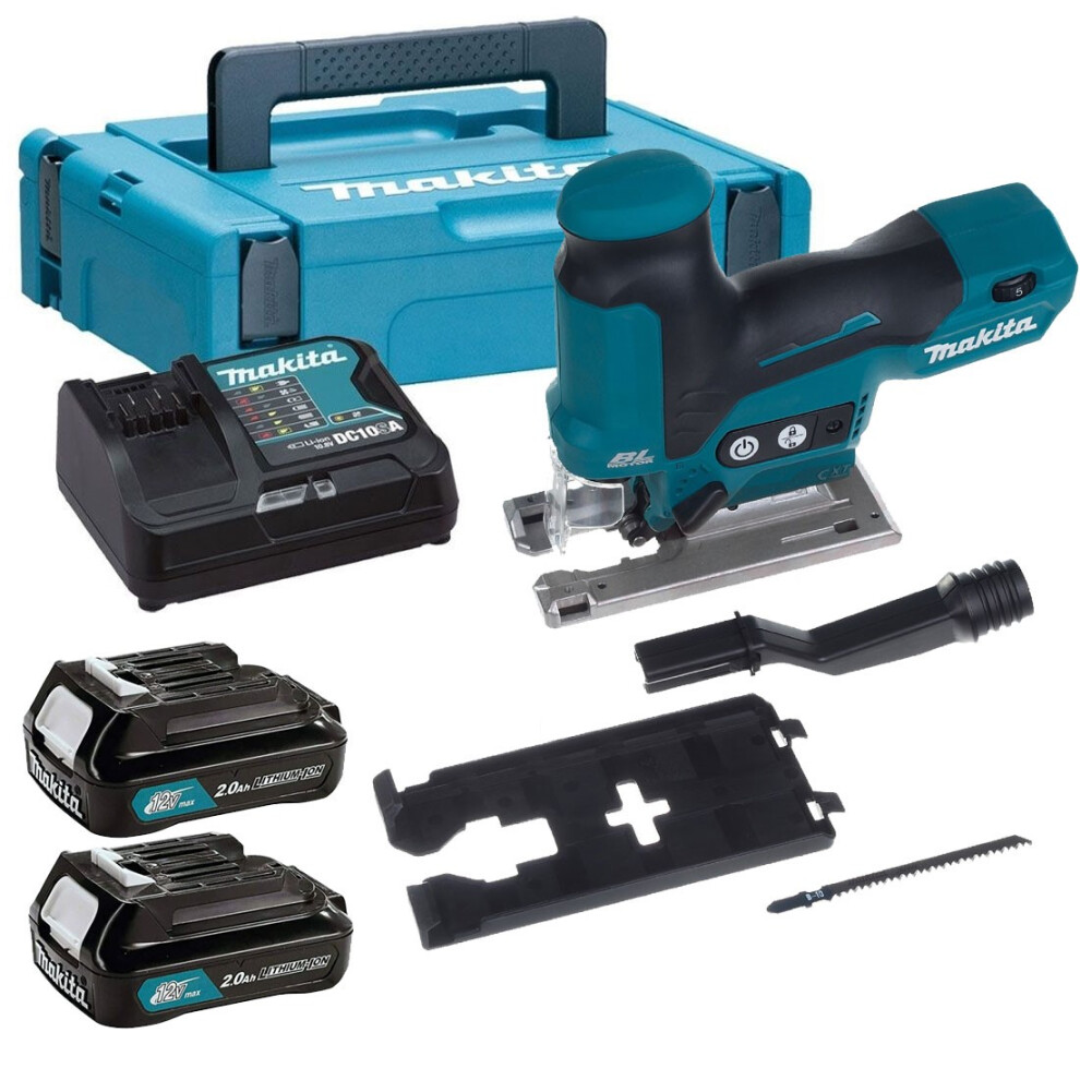 Makita JV102DSAJ 12v Brushless Cordless CXT Barrel Grip Jigsaw Lithium 2x2ah