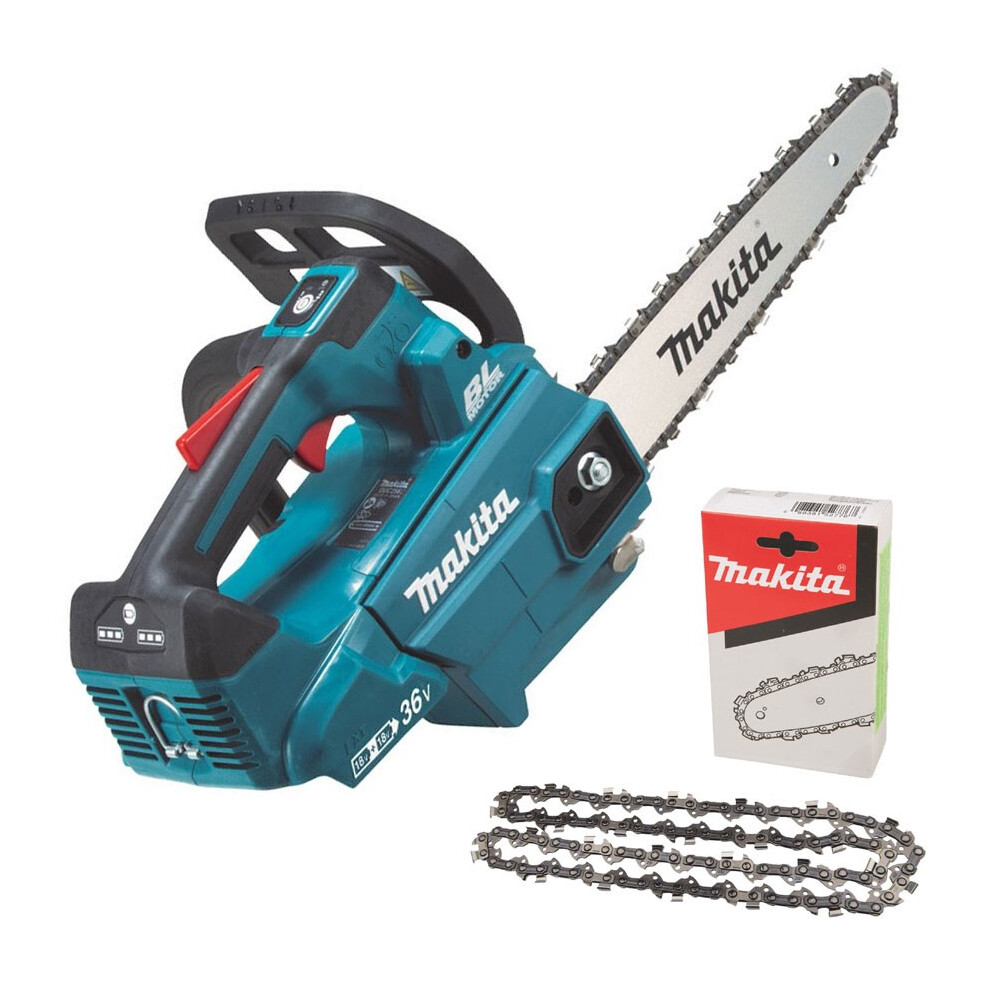 Makita DUC256Z Twin 18v 36v LXT Cordless Lithium Ion Chainsaw 250mm Bare + Chain