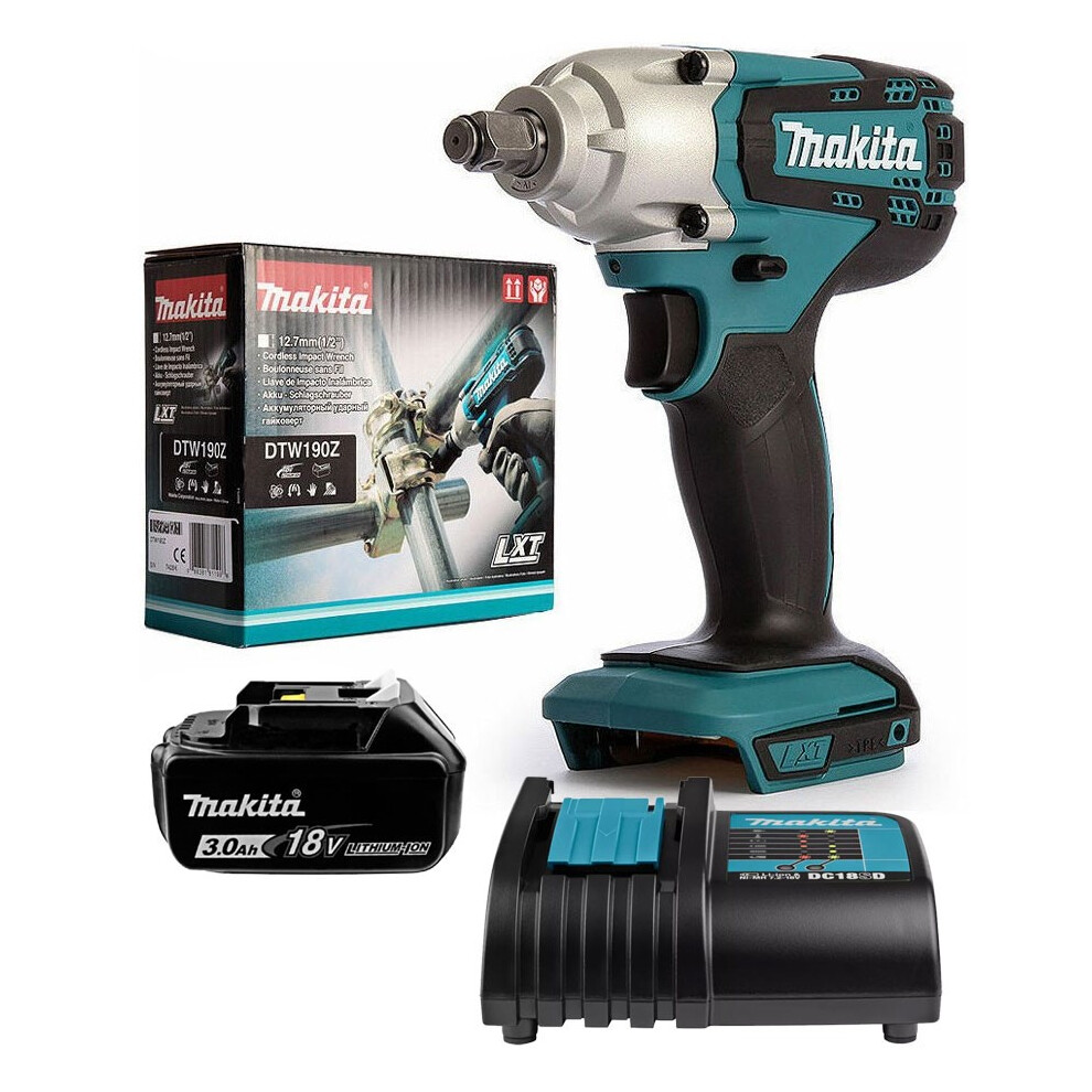 Makita DTW190Z 18v Cordless LXT 1/2" Impact Wrench Scaffolding Tool +3Ah Battery