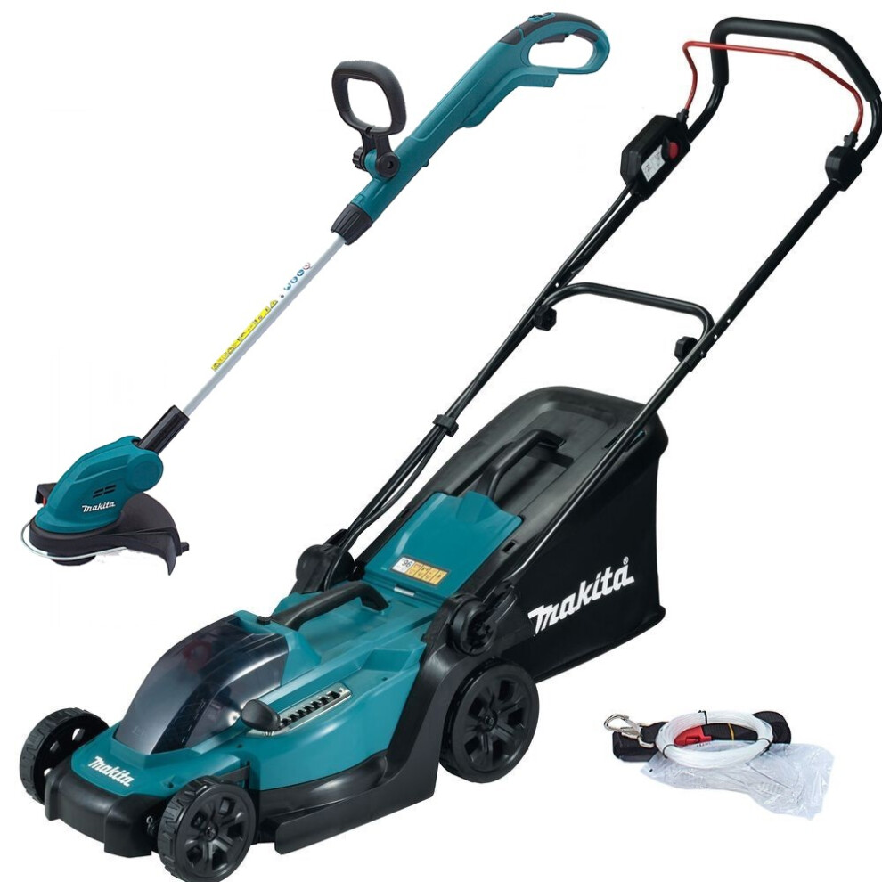 Makita DLM330Z 18v LXT Cordless Lawn Mower 33cm + DUR181Z Grass Trimmer Strimmer