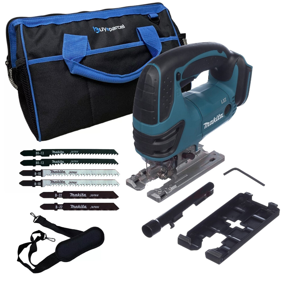 Makita DJV180Z 18v Top Handle Jigsaw LXT Lithium Cordless + 6x Blades + 16" Bag