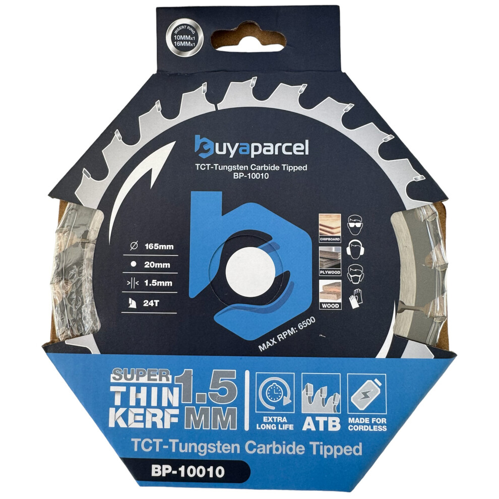 Trade Pro Circular Saw Blade 165 X 20 24 Teeth Fits Makita DSS611 DSS610 DHS680