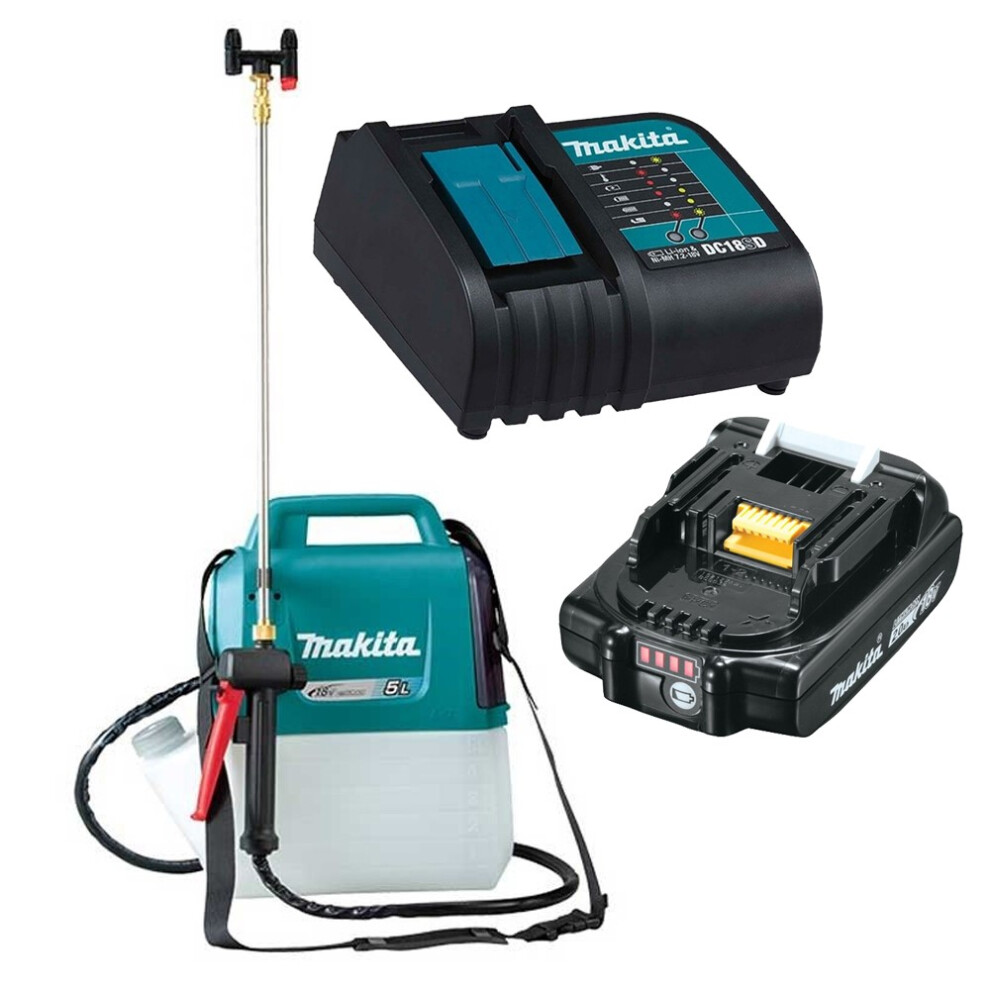 Makita DUS054Z 18v LXT Cordless Garden Sprayer Weed Killer Spray + 2Ah Battery