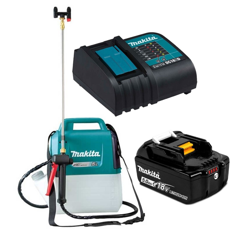 Makita DUS054Z 18v LXT Cordless Garden Sprayer Weed Killer Spray + 5AH Battery