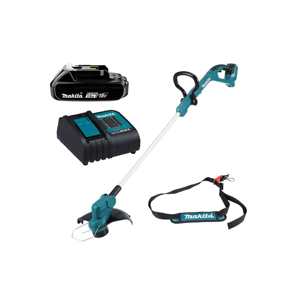 Makita DUR193 LXT 18v Cordless Garden Grass Line Trimmer Strimmer +1.5ah Battery