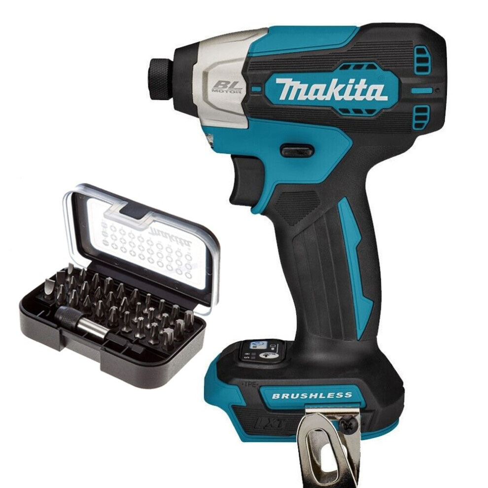 Makita DTD157Z 18v LXT Cordless Brushless Impact Driver + Makita 30pc Bit Set