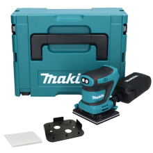 Makita DBO481ZJ 18v LXT 114mm 1/4 Sheet Finishing Cordless Palm Sander + Makpac