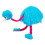 (Blue, One size) String Marionette Ostrich Plush Doll, Pull Line Interactive Game 1