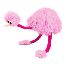 (Pink, One size) String Marionette Ostrich Plush Doll, Pull Line Interactive Game