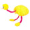 (Yellow, One size) String Marionette Ostrich Plush Doll, Pull Line Interactive Game 1