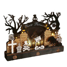 (Style1, One size) Spooky Cemetery Tabletop Light: Halloween Decor to Light Up Your Haunted House Party!