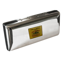 Jack Daniels Nostalgia Polished Chrome Glasses Case