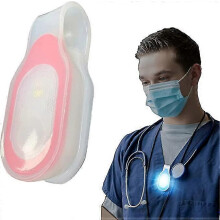 (Red) Led Wearable Lights For Nurses With Hands-free Magnetic Clip, For Hiking Dog Walking Running Doctors Zekai