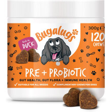 Bugalugs Probiotics for Dogs Natural Dog Treats with Pumpkin Powder for dogs - Dog Probiotics For Gut Health