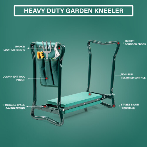 Garden Kneeler with Tool Bag 2