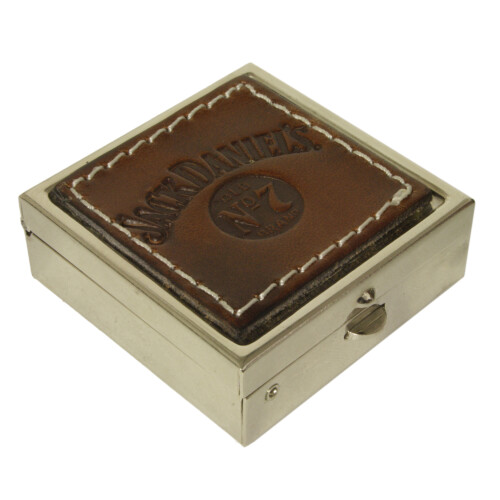 Jack Daniels Jack Daniel's Western leather pill box
