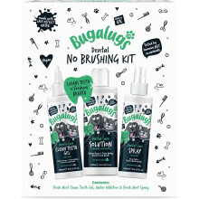 Bugalugs Dental Care No Brushing Kit Dog & Cat Teeth Gel, Water Additive, Spray