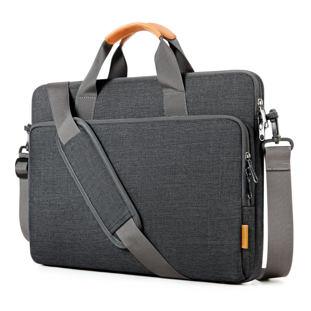 Bagasin 15 15.6 16 Inch Laptop Computer Pc Shoulder Bag Carrying Case Water-Repellent Fabric Briefcase Lightweight Toploader Business Cas 732767897721