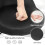 (Black+black) Elegant Velvet Dressing Stool with Swivel Seat 3