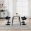 (Black+black) Elegant Velvet Dressing Stool with Swivel Seat 9
