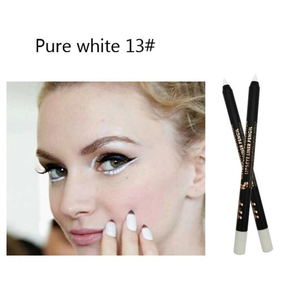 (13) 15 Colors Eyeliner Pencil Colorful Pigment Waterproof Blue Black White Color Gel Eyeliner Makeup Pen Eye Beauty Cosmetics
