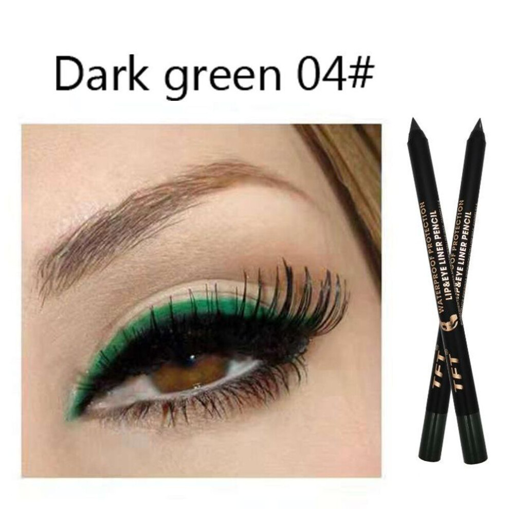 (04) 15 Colors Eyeliner Pencil Colorful Pigment Waterproof Blue Black White Color Gel Eyeliner Makeup Pen Eye Beauty Cosmetics