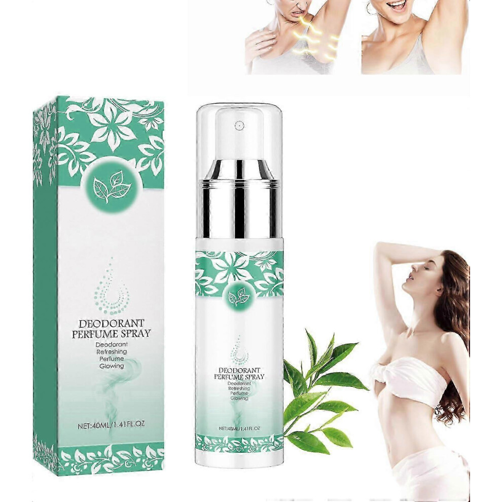 (2PCS) Green Tea Underarm Deodorant Spray, Green Tea Natural Deodorant Spray for Women, Antiperspirant Deodorant Spray for Women
