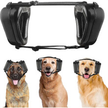 (Black) Dog Ear Muffs Noise Protection For Head Circumference Of 17 To 24 In, Dog Ear Protector For Parties Air Travel Zekai