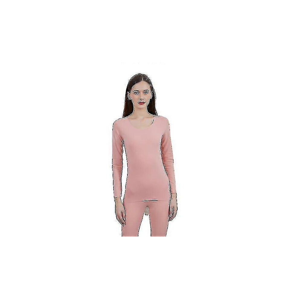 (L, light pink) Silk Women"s Silk Thermal Underwear Sets,silk Long Underwear Sets Zekai-image-OPC-PG5JFV7-NEW
