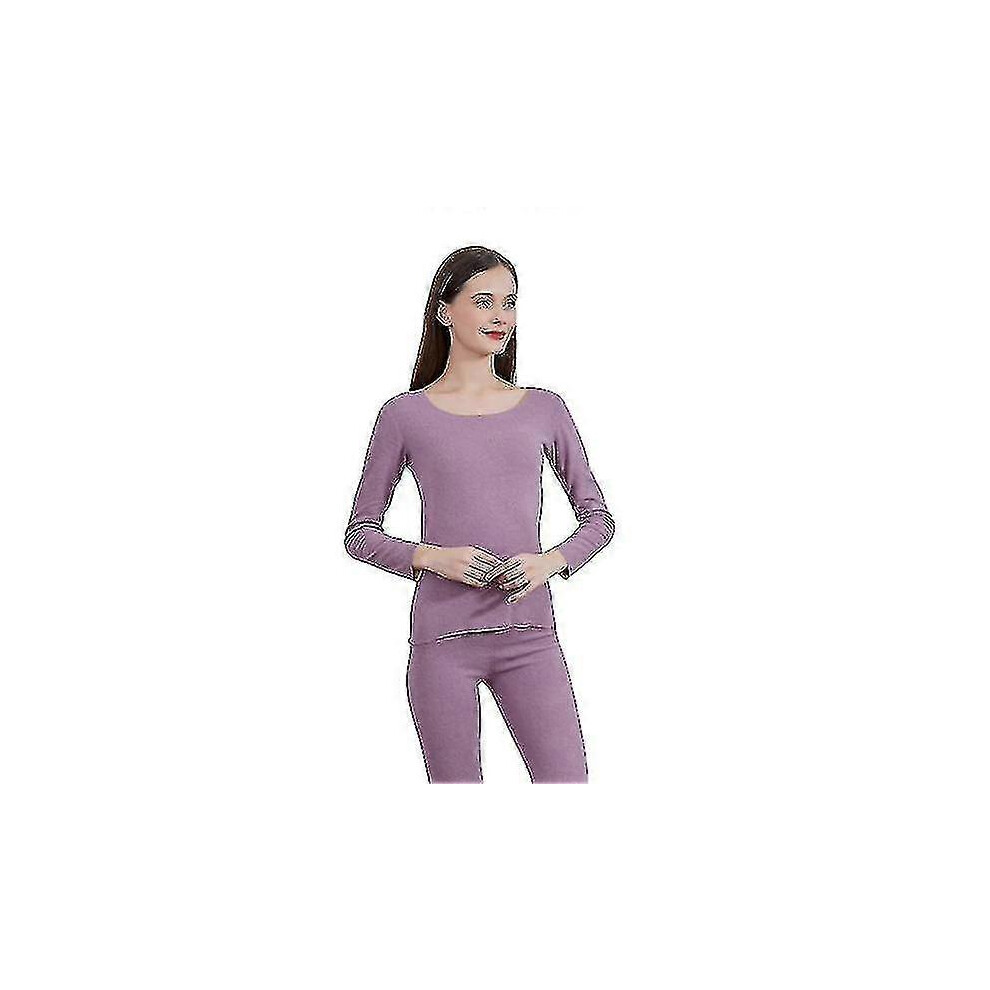 (3XL, Purple) Silk Women"s Silk Thermal Underwear Sets,silk Long Underwear Sets Zekai-image-OPC-PG5JFVY-NEW