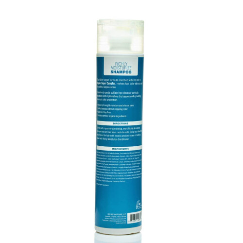 Shampoo COLURE Hidratação Intensa reidrata e repõe cabelos secos com máxima proteção da cor. 1