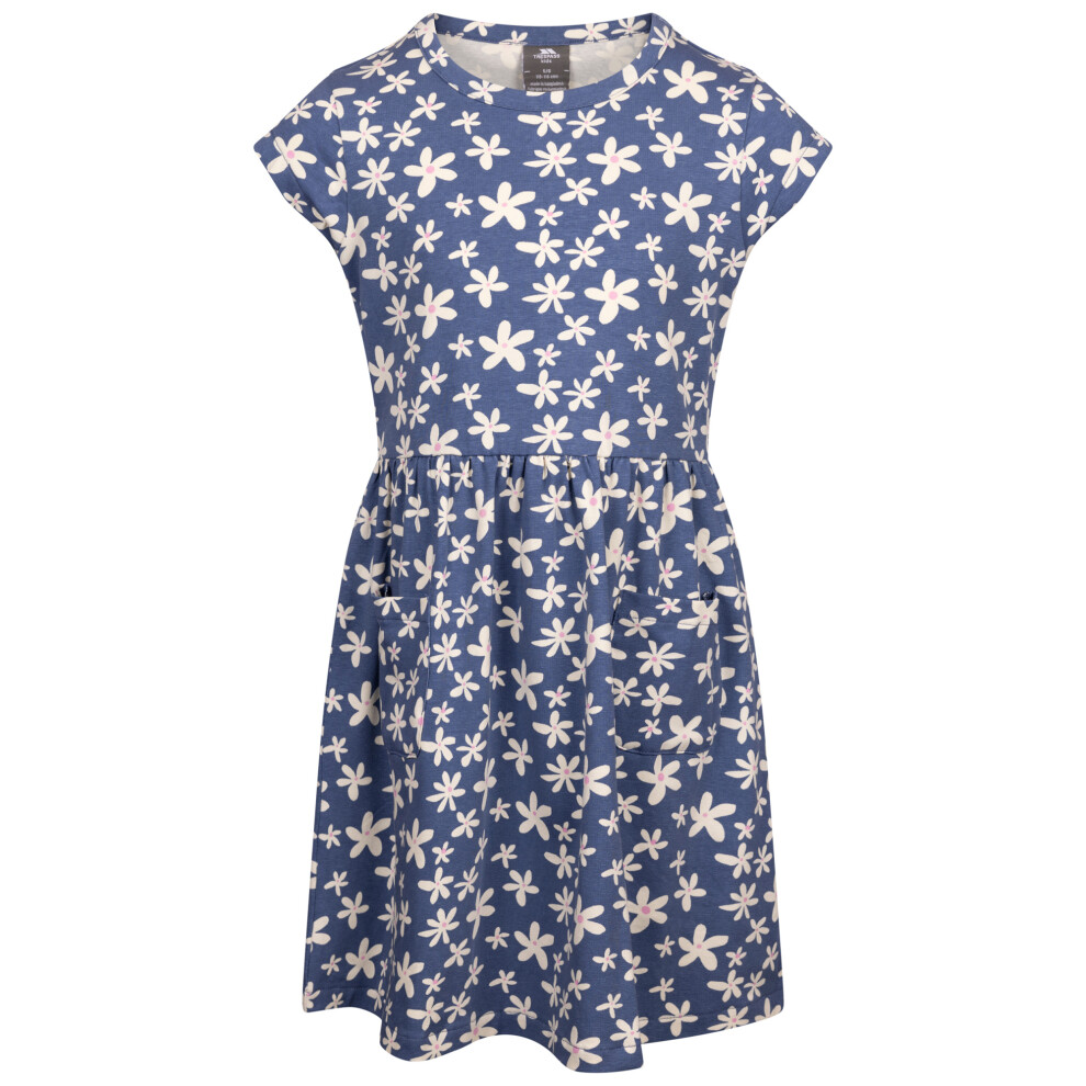 (11-12 Years, Blue Tone) Trespass Girls Happiness Dress
