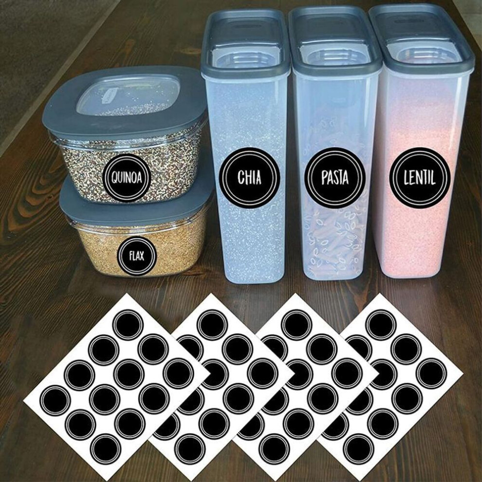 60 Round Label Stickers Marker Spice Jar Stickers For Artisan Home Cooks