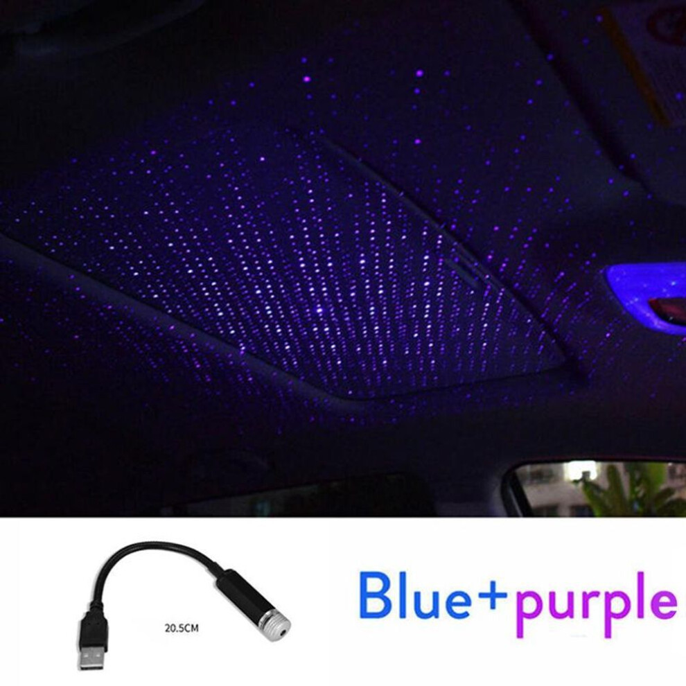 (blue) Romantic Led Starry Night Light 5v Usb Powered Galaxy Star Projector Light
