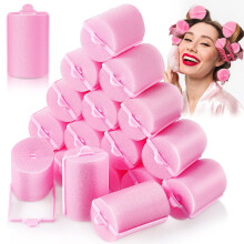 18 pezzi bigodini in spugna per capelli, grandi bigodini in morbida schiuma per lo styling dei capelli, 40 mm, bigodini per parrucchieri di grand