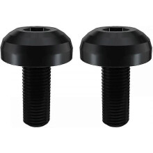 (Black) 2pcs Bike Water Bottle Cage Bolts, M5x12mm Bolt Fixing Screw Titanium Alloy Mtb Water Bottle Hex Bolts For Bicycle Water Bottle Cage