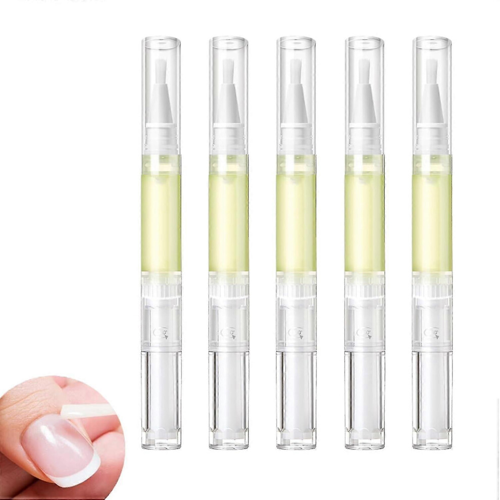 (5pcs) Radiant Nail Growth Oil, 2ml Nail Growth Oil, Nail Growth Oil Pen, Nail Strengthener, Cuticle Oil For Moisturize Strengthen Brighten Nails Care