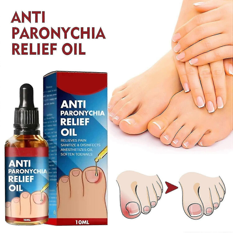 (5pcs) Anti Paronychia Relief Oil, Anti-paronychia Auxiliary Oil, Ingrown Toenail Correction, Nail Care Oils For Ingrown Toenails