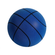 (Bleu,24cm)Ballon en mousse d'entraînement silencieux pour le basket-ball d'intérieur, non revêtu, à haute densité