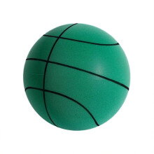 (Vert,21cm)Nouveau Ballon en Mousse d'Entraînement Silencieux pour Basket-ball d'Intérieur Non Revêtu High-den