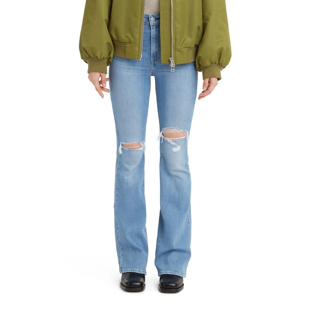 Levi's Women's 726 High Rise Flare Jeans  New Let's Talk  34 Short