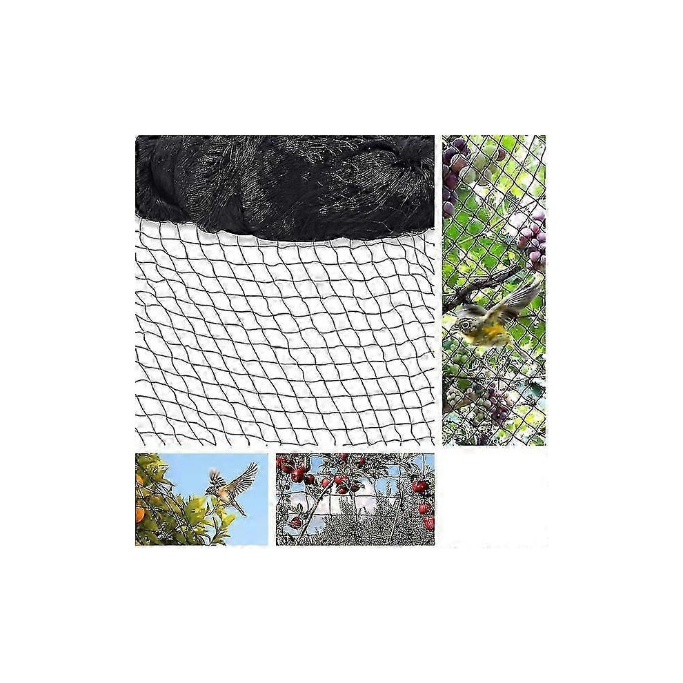 15m X 15m Filet anti-oiseaux Filet anti-oiseaux Filet pour plantes Filet anti-poussière Filet de jardin pour le jardin, 5 X 5 Cm Grands trous