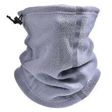 Tube de cou en polaire gris clair - Foulard, chauffe-oreilles pour sport, camping, randonnÃe, cyclisme et plus