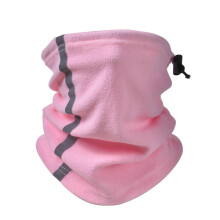 Tube de cou polaire rose - Chauffe-oreilles pour pêche, patinage, course, sport, camping, randonnÃe, cyclisme et masque de visage.