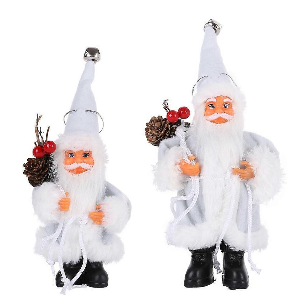 (S-16CM,A)Poupée de Noël Père Noël Décoration de bureau Père Noël Figurine Ornement Xmas Décoration de Noël pour la maison