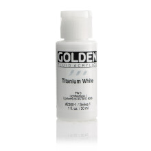 Golden Fluid Acrylic Χρώμα 1 Οζ-Τιτανίου Λευκό