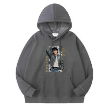 (L,Thin dark grey)KPOP JUNGKOOK album GOLDEN mĂŞme coton ample hommes et femmes sweat Ă capuche