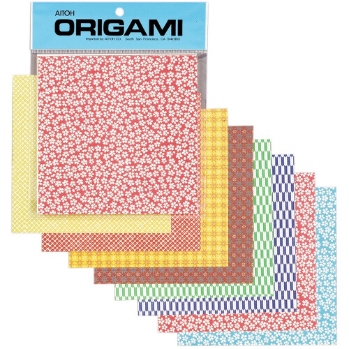 Aitoh Kimono e Art Folk Art Origami Paper 5.875 por 5.875 polegadas 20-Pack